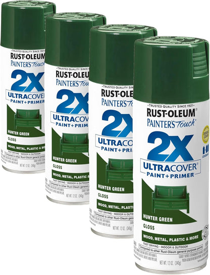 Rust-Oleum 334029 Painter's Touch 2X Ultra Cover Spray Paint, 12 oz, Gloss Clear - Colors F