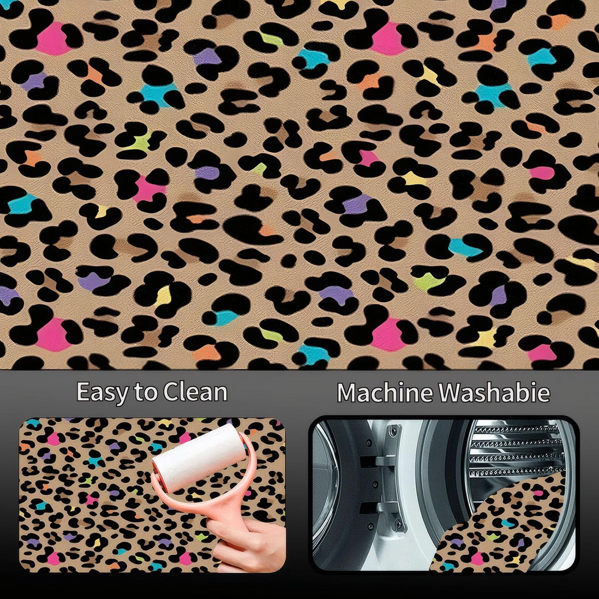 Universal Car Trunk Mat 29" x 39",Purple Colorful Flowers All Weather Trunk Protection Cargo Liner, Durable Cargo Mat Rear Trunk Liner,Stylish Vehicle Interior Accessories Suitable for Most Car Models
