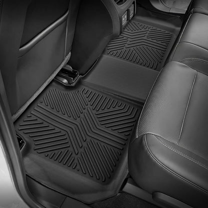 KARPAL Floor Mats for 2007-2013 Chevy Silverado & GMC Sierra 1500 Crew Cab / 2007-2014 2500/3500 HD(Footwell Coverage), All-Weather TPE Custom Fit Floor Liners Car Accessories