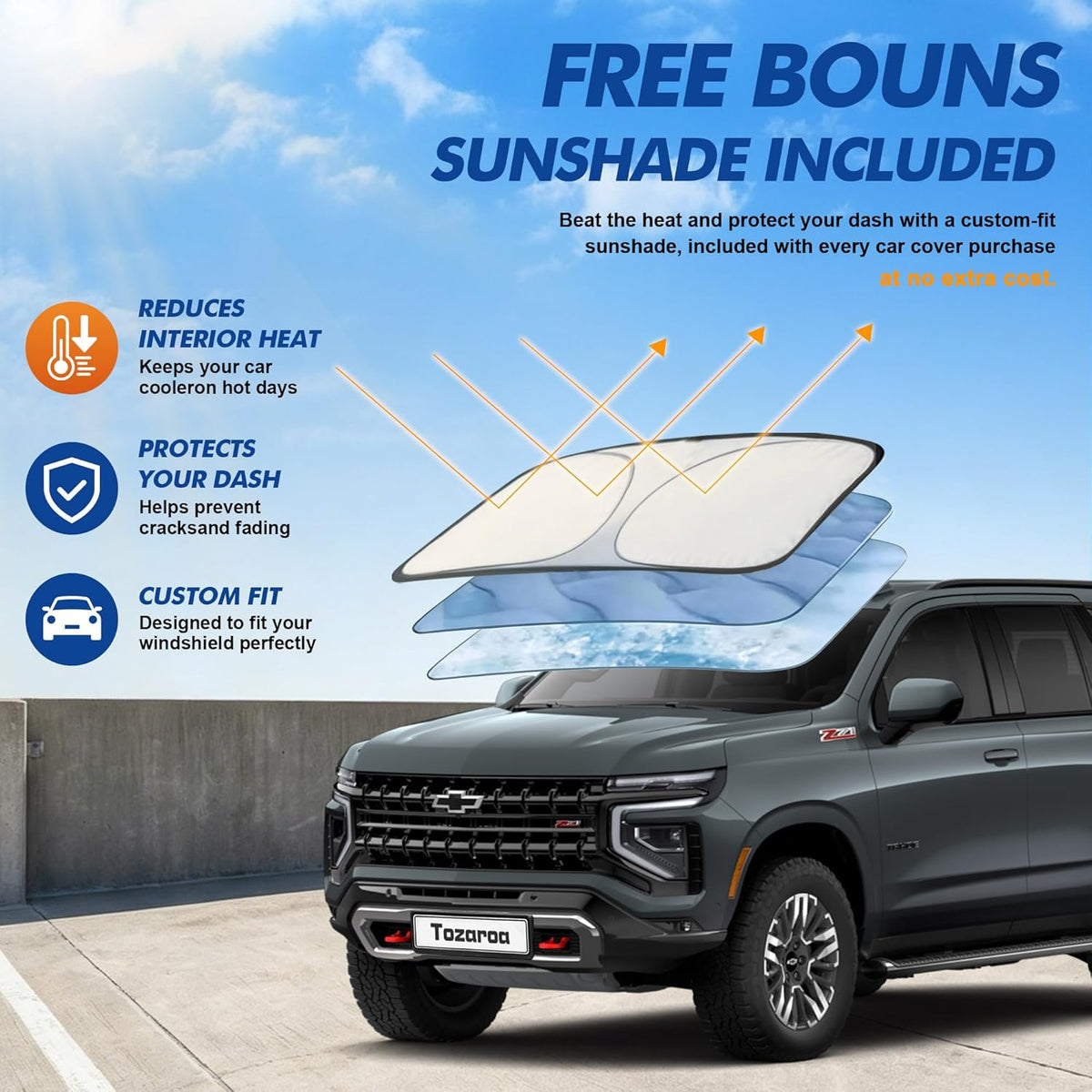 Car Cover Waterproof All-Weather,Heavy-Duty Outdoor Full Exterior Automobiles Sedan/Coupe (Length 186-193 inch) with Windshield Sun Shade Universal Fit Toyota Camry, Tesla Model 3, Accord etc