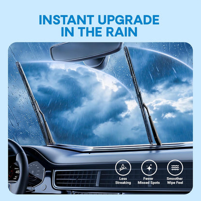 5 PLUS 22 Inch Windshield Wiper Blades 2 Pack(Pack Of 2), All-Season Performance Automotive Replacement Windshield Wiper Blades for My Car