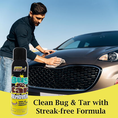 Bug and Tar Remover for Cars, Trucks, RVs, and SUVs, Fresh Citrus Spray for Stuck On Grime, Clean Auto Detailing Accessory, Streak Free Shine, Safe on Exterior Paint – Pack of 2