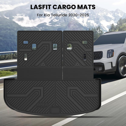 LASFIT Floor Mats Fits for Hyundai Sonata 2020-2026 (Only for FWD & Gas) & Kia K5 2021-2025 (Only for FWD) Custom Fit TPE All Weather Floor Liners Car Mats Accessories, Black