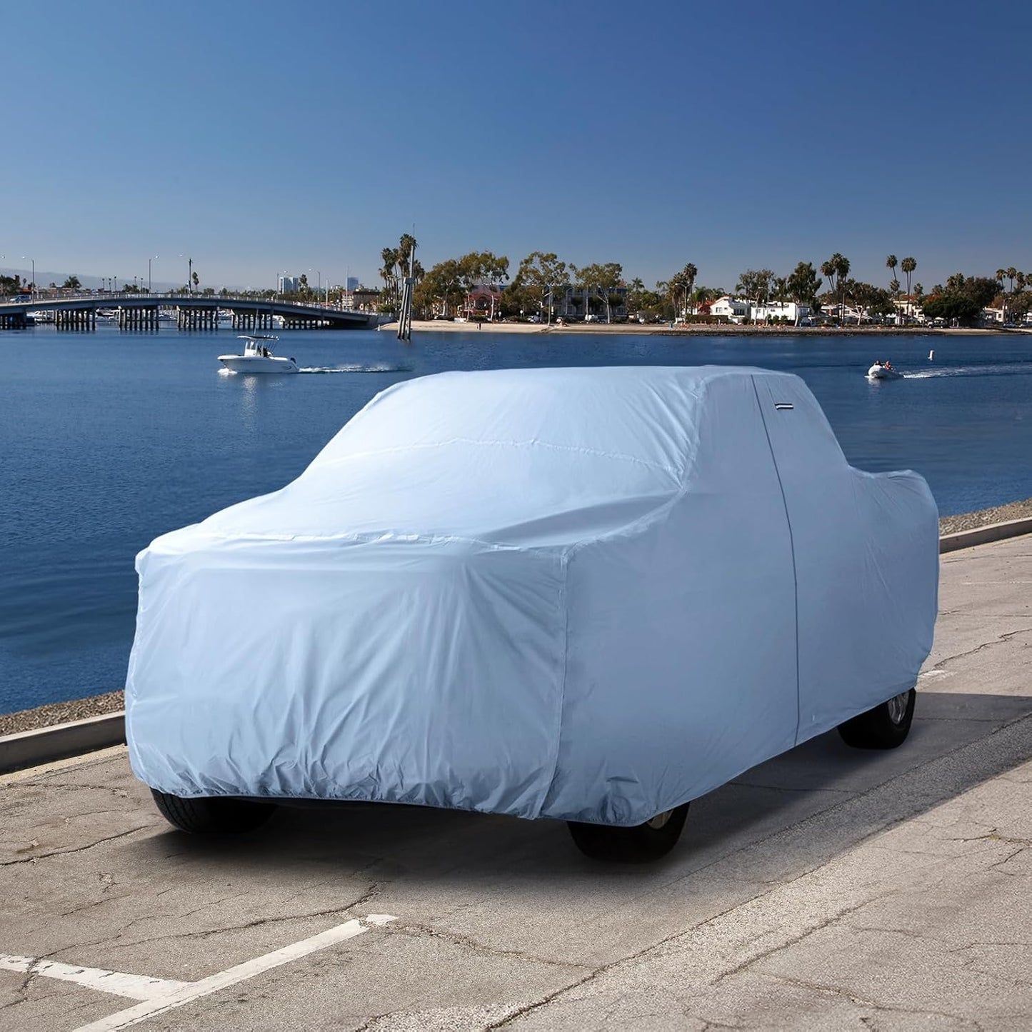 iCarCover 15-Layer Car Cover Waterproof All Weather | Premium Quality Car Covers for Automobiles, UV Protection, El Camino, Impala, Bel Air, Monte Carlo, Galaxie, Charger, Size C21 (See Size Chart) - Colors A