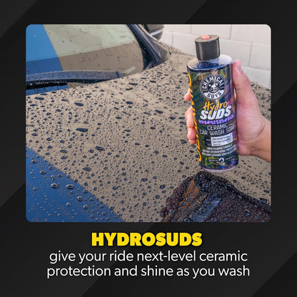 Chemical Guys HydroSuds Ceramic, Shine High Foaming Car Wash Soap - Foam Cannon Soap, Works with Foam Guns or Bucket Washes for Cars, Trucks, Motorcycles, RVs, and More, Berry Scent - 16 oz