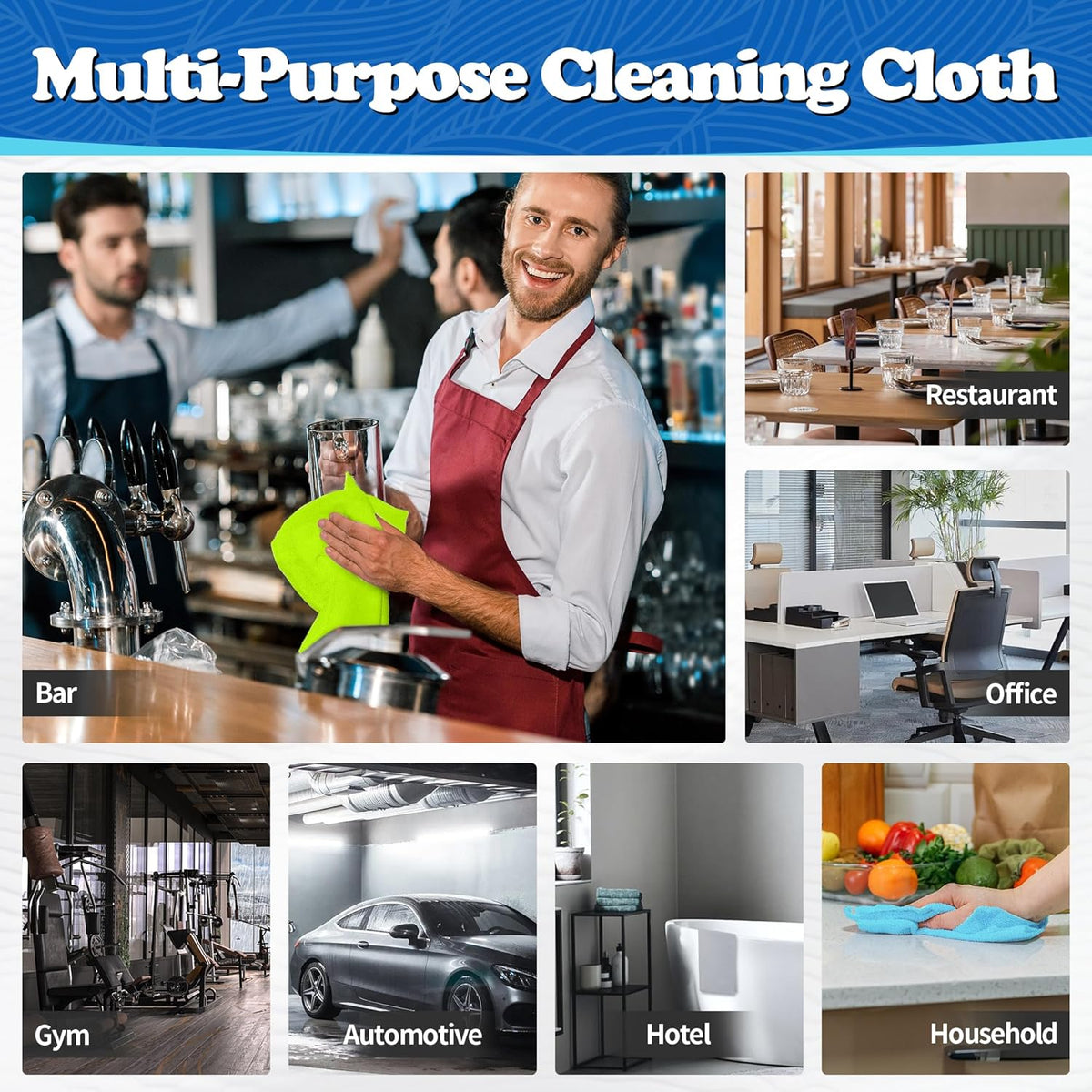 FIXSMITH Shop Towels, Pack of 200, Grey Microfiber Cleaning Cloth Bulk, Microfiber Towels for Cars, All-Purpose Absorbent Cleaning Rags, Dust Cloth for Automotive, Mechanic, Garage, 11.5 x 11.5 inch