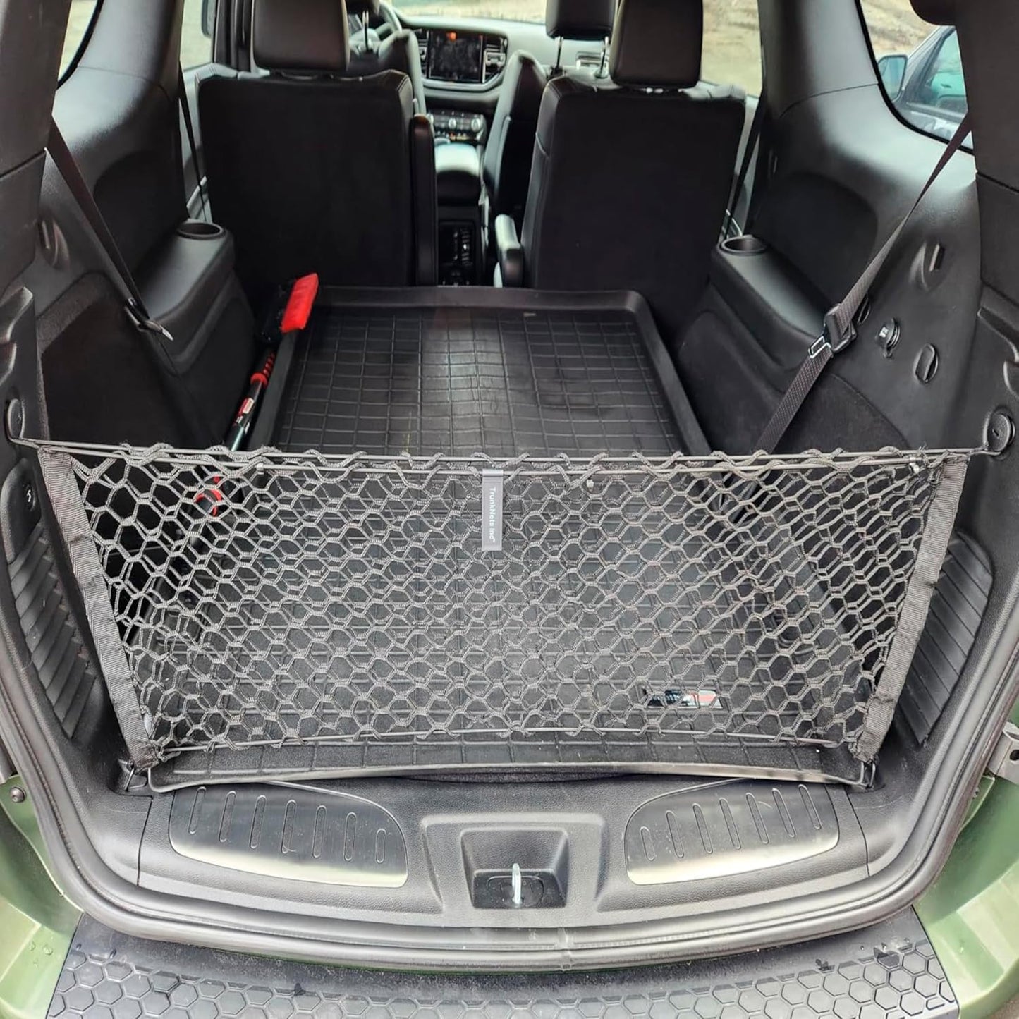 Envelope Style Trunk Mesh Cargo Net for Dodge Durango SXT GT SRT 1998-2026 - Car Accessories - Premium Trunk Organizers and Storage - Cargo Net for SUV - Vehicle Carrier Organizer for Dodge Durango