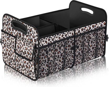Femuar Car Trunk Organizer with Large Capacity Waterproof Car Accessories for Women & Men, Collapsible Trunk Organizer for Suv/Jeep/Sedan,Tools (Black, Standard)