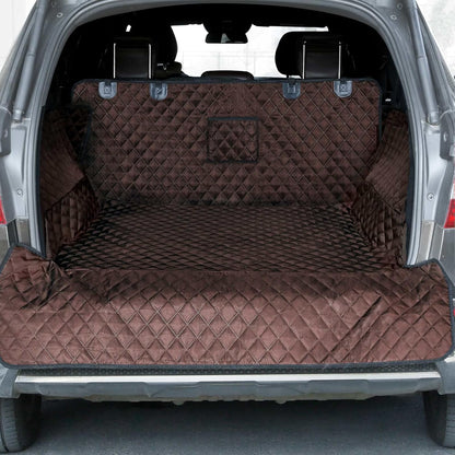 PETICON SUV Cargo Liner for Dogs, Waterproof Trunk Cover for SUVs with Bumper Flap Protector, Scratchproof Durable 600D Oxford Fabric, Non-Slip, Machine Washable
