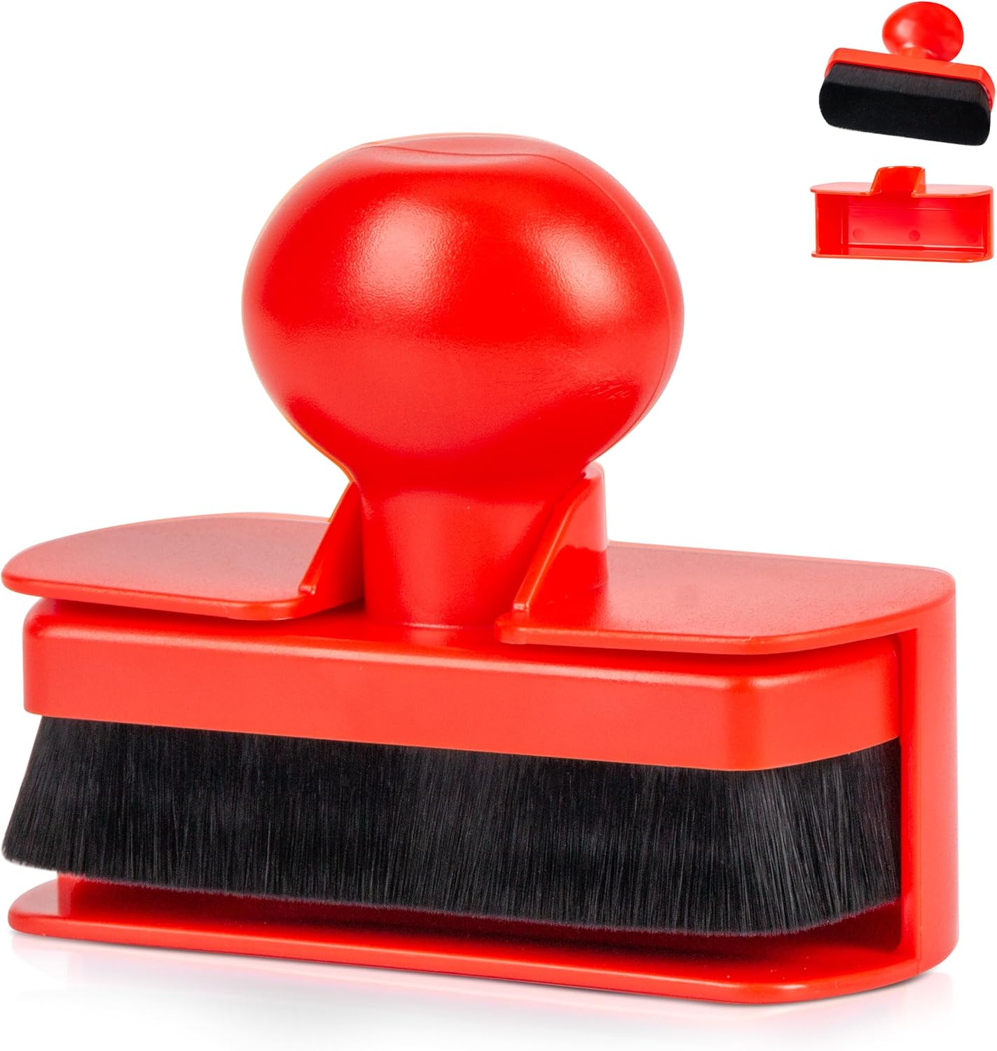 BABYSHEEP Car Tire Shine Applicator,Large Vegan Tire Shine Brush - Automotive Tire Dressing Applicator Brush with Storage Stand for Tire Detailing & Car Wash Kit, Black, 3.6 Inch Length (Black)