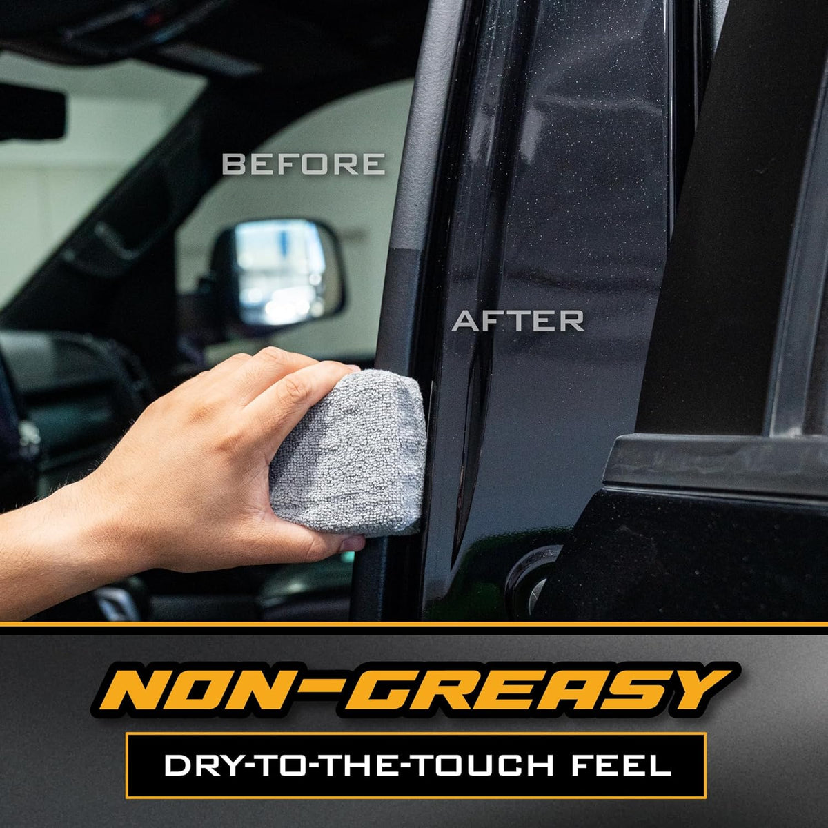 Chemical Guys Black Trim Restorer Gel for Exterior Plastic, Rubber, and Vinyl, Restores Faded Trim with Deep Black Finish, Controlled Application Formula, 16 Oz