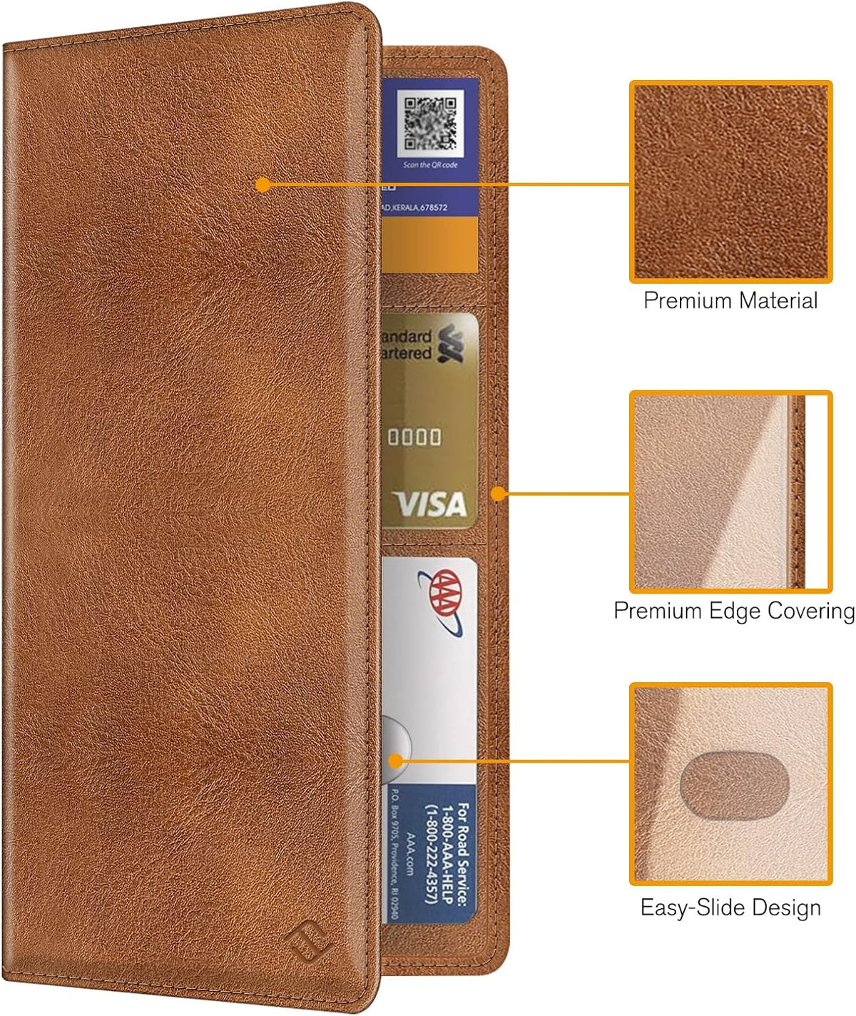 FINPAC Car Registration and Insurance Card Holder, Vehicle Glove Box Card Organizer Wallet Automobile Accessories for License