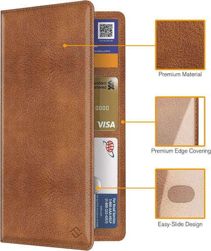 FINPAC Car Registration and Insurance Card Holder, Vehicle Glove Box Card Organizer Wallet Automobile Accessories for License