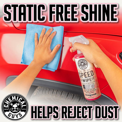 Chemical Guys Speed Wipe Quick Detailer - High Gloss, Streak-Free Shine, Detail Spray for Cars, Trucks, Motorcycles, RVs, and More, Safe on Paint, Glass, Wheels, and Trim, Cherry Scent, 128 fl oz