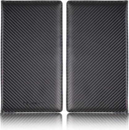TOURSUIT Car Registration and Insurance Card Holder, Vehicle License Document Glove Box Compartment Organizer, Interior Car Accessories for Women Men (Carbon Fiber Black)