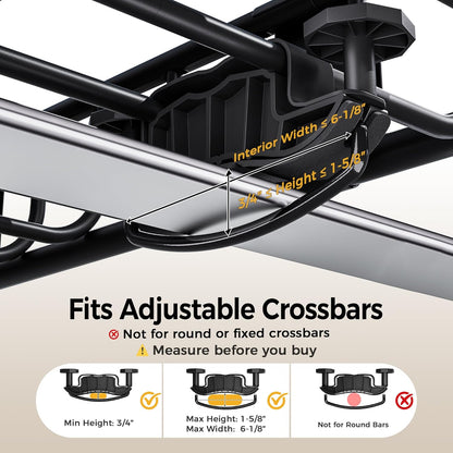 CAMMOO 54"x34" Roof Rack Basket, Removable Fairing & Support Bars for Kayaks/Long Gear, 15 Cu.Ft Waterproof Soft Bag+Lock+Net+Strap–200Lbs Capacity Rooftop Cargo Carrier for SUV Truck Camping