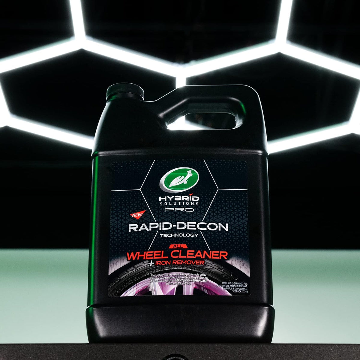 Turtle Wax Hybrid Solutions Rapid Decon Iron Remover, 23 fl oz, Wheel Cleaner, Versatile Iron Remover and Tire Cleaner
