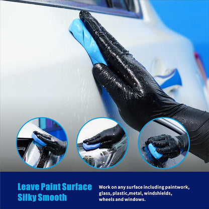 Clay Bar for Auto Detailing 3 * 100g, Automotive Clay bar Kit for Cars’Paint Surface, Metal and Glass, Prep for Sealants, Waxes and Coatings (3x100g, Blue, Heavy)