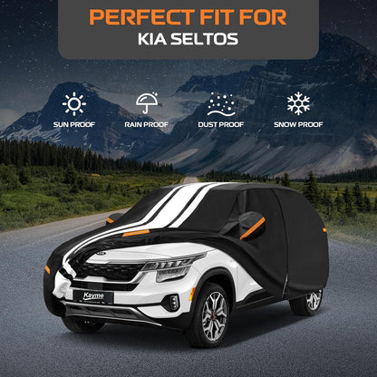 Kayme Heavy Duty Car Cover Custom Fit for BMW 3 Series 320i 325i 328i 330i 335i (1982-2026), Outdoor Full Exterior Cover with Tape and Towel, Rain Snow Sun UV Protection. - Colors A