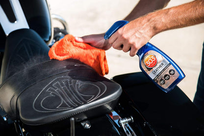 303 Products Leather 3-In-1 Complete Care - Cleans, Conditions, & Protects - Helps Prevent Fading & Cracking - Rinse Free Formula - Repels Dust, Lint, & Staining, 16 fl. oz. (30218CSR) Packaging May Vary