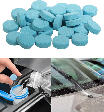 bylikeho 50PCS Windshield Washer Fluid,Windshield Wiper Fluid,Car Accessories Wiper Fluid Concentrate,Car Windshield Washer Fluid Concentrated Clean,Remove Glass Stains,Fit for Car Window Glass