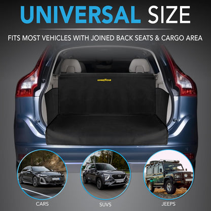 GOODYEAR Water Resistant SUV Cargo Cover Heavy-Duty Trunk Protector for Dogs, Durable Liner with Side Walls, Pet Mat, Large Size