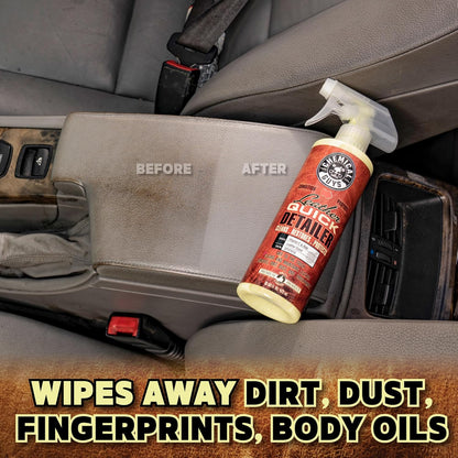 Chemical Guys Leather Quick Detailer - Interior Cleaner and Conditioner for Natural, Synthetic, Pleather, and More, Safe for Car Seats, Furniture, Apparel, Shoes & Boots, Leather Scented - 16 fl oz