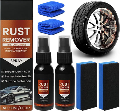 Iron Eraser - 2026 Upgrade Rust Remover Spray for Metal, Heavy Duty Metal Cleaner for Vehicles, Tools, Chains, Iron Out Rust Stain Remover, Multi-Surface Cleaner, Fast-Acting Oxidation Remover