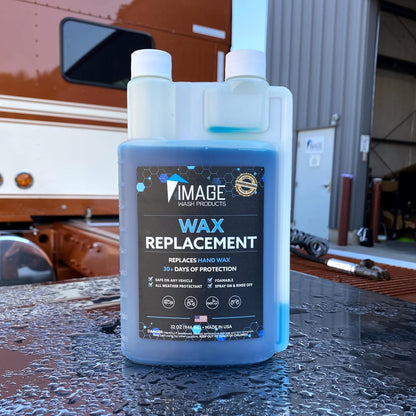 Image Wash Wax Replacement Foamable – Concentrated Spray Wax & Protectant for Cars,Trucks,RVs Boats,Ceramic & Waxed Surfaces. ((128 Fl Oz (Pack of 1)))
