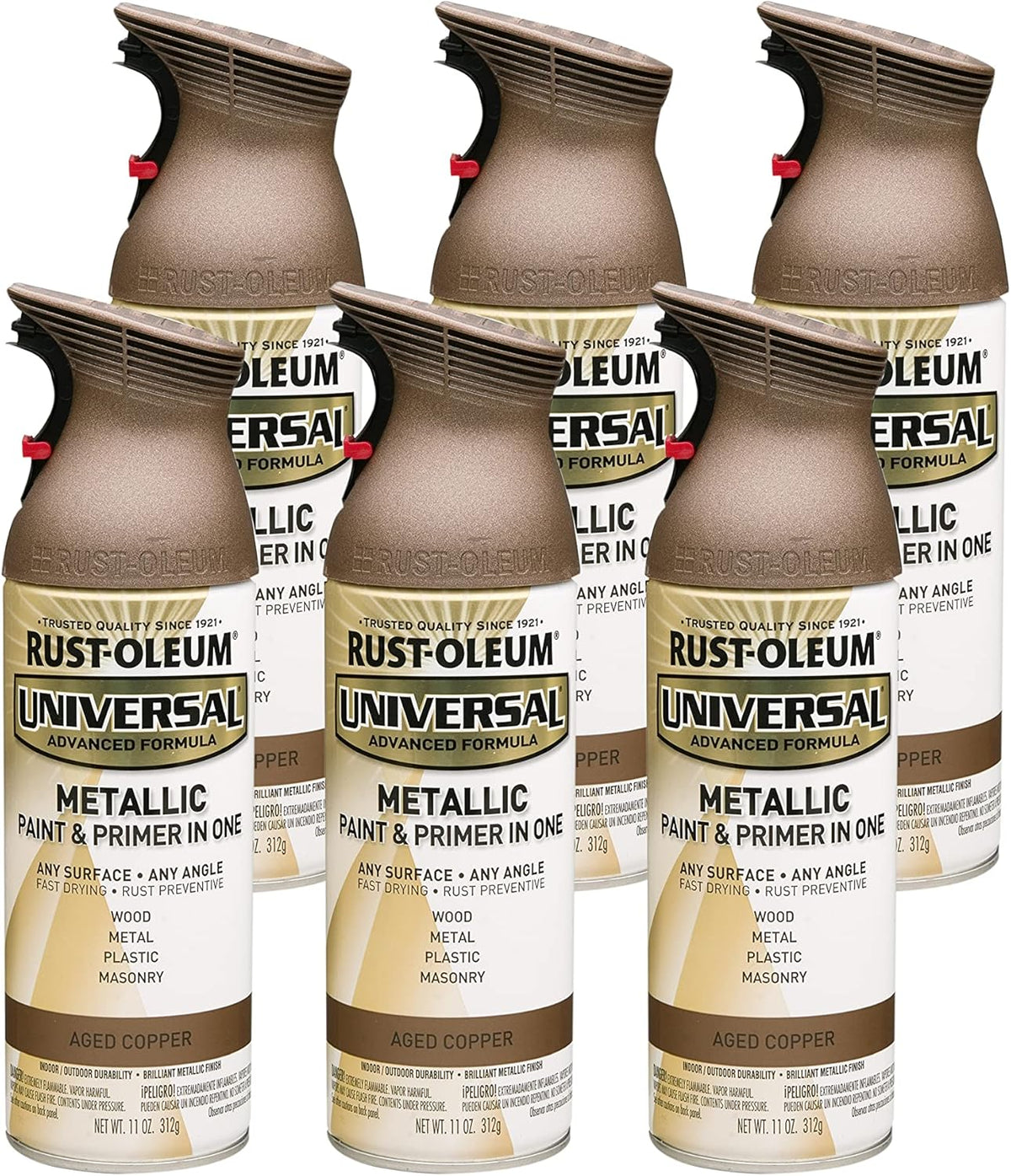 Rust-Oleum 302151 Universal All Surface Clear Topcoat Spray, 11 oz, Dead Flat Clear - Colors B