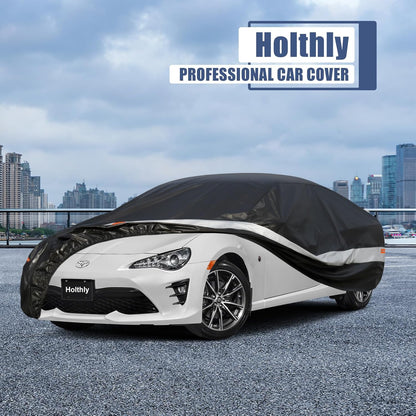 10 Layers Car Cover Custom Fit for Mercedes Benz C Class C250 C300 C43 C63 (1993-2026), Waterproof All Weather for Automobiles, Outdoor Full Cover Sun Dust Rain Protection with Cotton. Black - Colors C