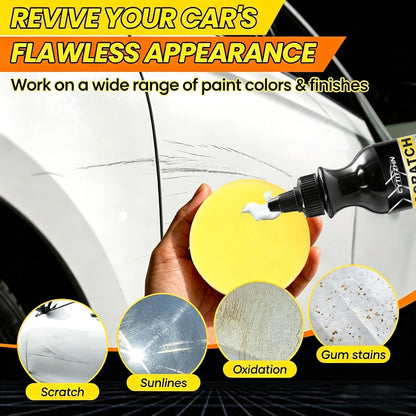 Car Scratch Remover & Polishing Compound - Effectively Eliminates Light Scratches, Hazy Paint, and Swirl Marks, Includes Sponges and Towels, 100ML/3.4oz (3)