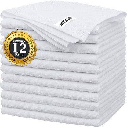 FIXSMITH Microfiber Cleaning Cloth - Pack of 50, Microfiber Towels for Cars 16 x 12 in, Highly Absorbent Cleaning Rags, Lint-Free, Streak-Free Cleaning Cloths for Car Kitchen Home Office