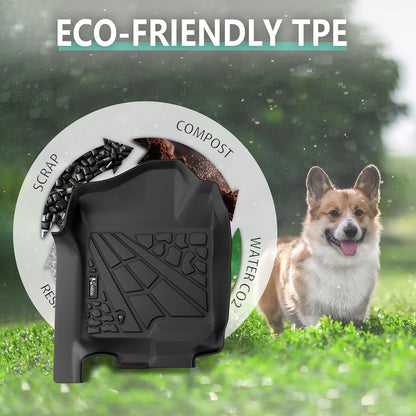 KARPAL Floor Mats for 2007-2013 Chevy Silverado & GMC Sierra 1500 Crew Cab / 2007-2014 2500/3500 HD(Footwell Coverage), All-Weather TPE Custom Fit Floor Liners Car Accessories