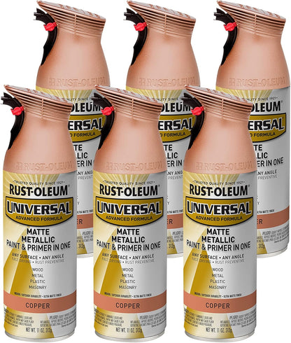 Rust-Oleum 302151 Universal All Surface Clear Topcoat Spray, 11 oz, Dead Flat Clear - Colors A