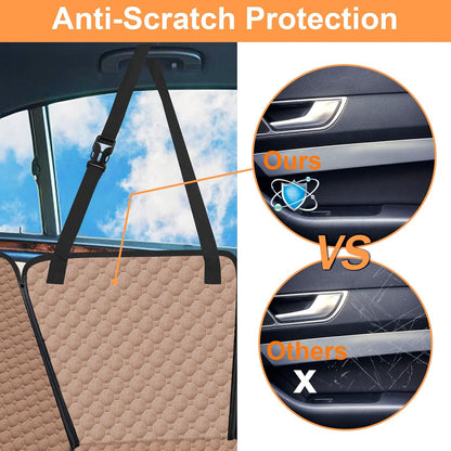 Mancro Dog Car Seat Cover for Back Seat, 2026 Upgraded 600D Heavy Duty Waterproof & Scratch-Resistant Dog Hammock for Car, Back Seat Pet Cover for Dogs with Sedan, Trucks and SUVs, Standard, Black