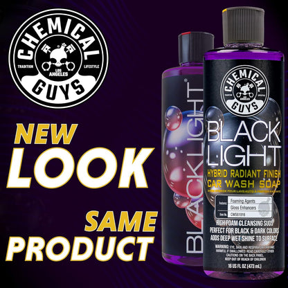 Chemical Guys CWS619 Black Light Foaming Car Wash Soap (Works with Foam Cannons, Foam Guns or Bucket Washes) Safe for Cars, Trucks, Motorcycles, RVs & More, 128 fl oz (1 Gallon), Black Cherry Scent