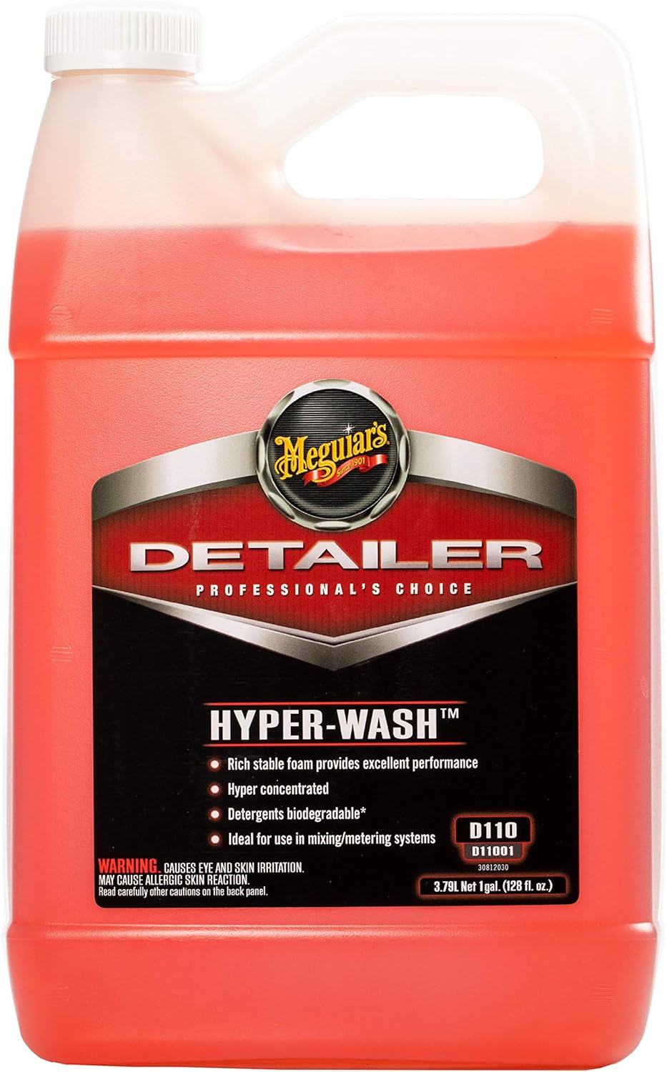 Meguiar's Shampoo Plus, Lubricating Car Wash Soap Lifts Dirt and Grime Off Car Surfaces, Cleans Paint Without Swirling or Scratching, Deepens Gloss and Boosts Shine, 1 Gal