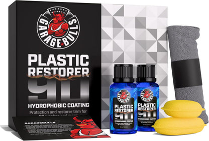 garage bulls Plastic Restorer for Cars - Hydrophobic Ceramic Coating - Ultimate Exterior & Interior Protection with Original Matte Finish