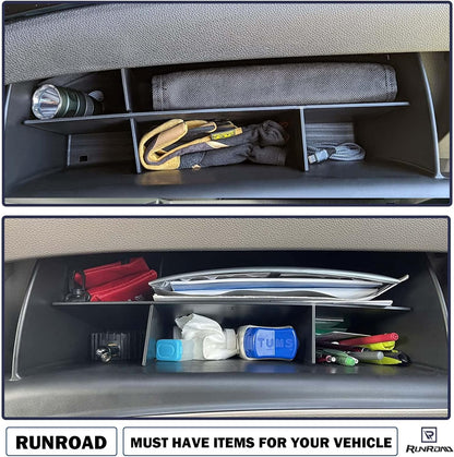 RUNROAD Glove Box Organizer Compatible with Honda Pilot (2016-2022)/ Ridgeline (2017-2023)/ Passport (2019-2023) Accessories, Interior Storage Box Grid Insert Compartment Divider