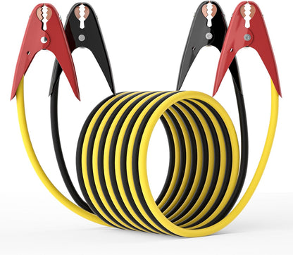 Jumper Cables for Car, Heavy Duty Automotive Booster Cables for Car, SUV and Trucks Battery, for Jump Starting Dead or Weak Batteries with Carry Bag, Gloves, Brushes(6 Gauge 16 Feet)