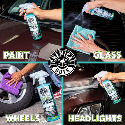 Chemical Guys Swift Wipe Sprayable Waterless Car Wash Spray - Spray and Wipe to Safely Clean and Shine Cars, Trucks, Motorcycles, RV & More, High Lubrication Formula, 128 oz
