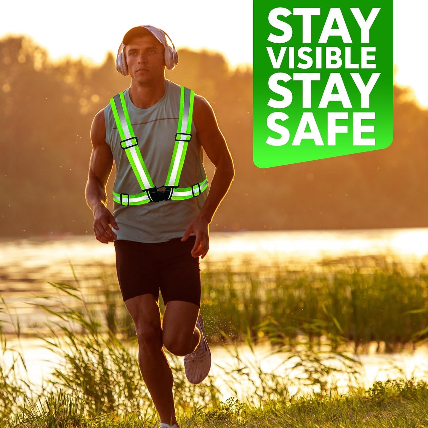 PeerBasics Safety Vests 10 Pack - Yellow Reflective High Visibility, Hi Vis Silver Strip, Men Women, Work, Cycling, Runner, Surveyor, Volunteer, Crossing Guard, Road, Construction, Neon (Mesh, 10)