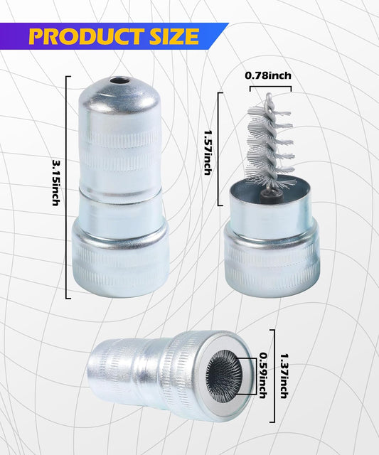 SCUARI 2PCS Battery Terminal Cleaner,Car Accessories Metal Vehicle Battery Post Cleaner Bristle Tool,Battery Terminal Cleaning Brush for Cleaning Top/Side Post and Terminal Connector,Fit for Car,SUV