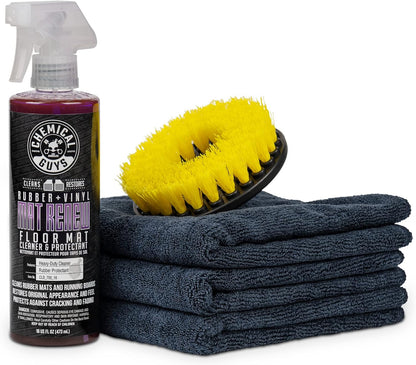 Chemical Guys Mat Renew Rubber and Vinyl Car Floor Mat Cleaner & Protectant - Cleans & Restores Rubber Liners, Running Boards, Safe for Cars, Trucks, SUVs, and More - 16 oz