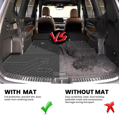 LASFIT Floor Mats Fits for Hyundai Sonata 2020-2026 (Only for FWD & Gas) & Kia K5 2021-2025 (Only for FWD) Custom Fit TPE All Weather Floor Liners Car Mats Accessories, Black
