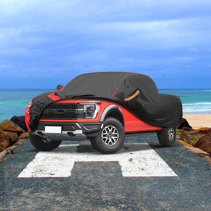 Car Cover Outdoor Automobiles Waterproof All Weater Truck Cover for Chevy Silverado, GMC Sierra, Ford F150/F 150 Heavy Duty Outdoor Pickup Cover Snow Uv Sun Protection