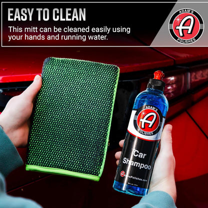 Adam's Clay Mitt Combo - Detail Spray Clay Lubricant for Medium Grade Clay for Car Detailing - Glove Quickly Removes Debris from Your Paint, Glass, Wheels, & More
