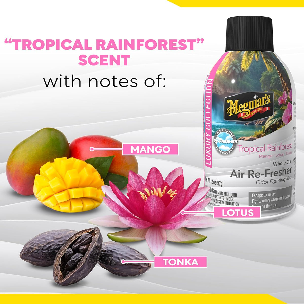 Meguiar’s Whole Car Air Refresher Odor Eliminator, Summer Breeze, 2 Oz— Car Air Freshener For Commuters, Detailers; Mist Refreshes Cabin For Sedan, Suv, Truck, Van