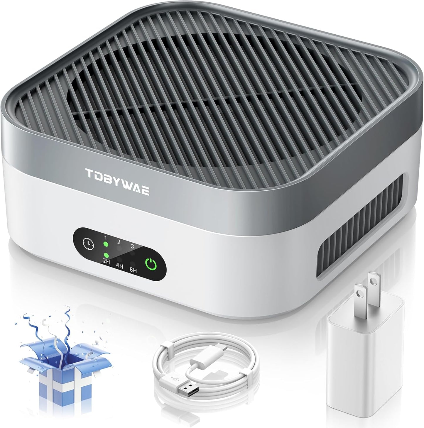 Air Purifiers for Home 600 Sq.Ft, TDBYWAE H13 True HEPA Air Purifier with USB Cable for Pets Dust Dander Pollen Odor Smoke, Small Portable Air Purifier for Bedroom Office Desktop Car RV